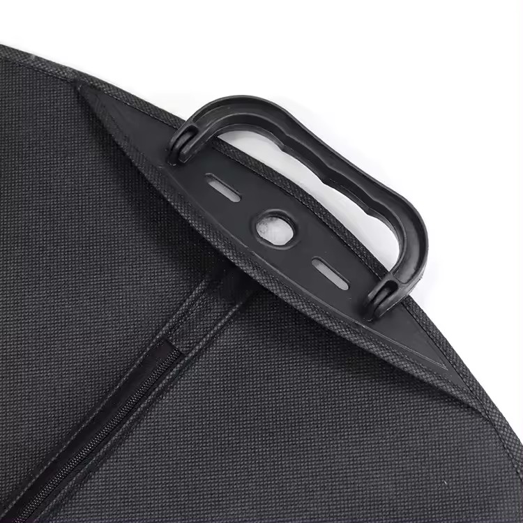 Custom convertible foldable travel premium clothing garment bags with plastic handle