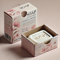 Boîte à savon rigide biodégradable personnalisée, tiroir coulissant carré, laminage mat, emballage écologique pour pots de beurre corporel de luxe