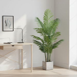 Palmeira Areca <span class=keywords><strong>Artificial</strong></span> em Vaso, Decoração de Sala de Estar, Planta <span class=keywords><strong>Artificial</strong></span> de 100cm-200cm - Product Image 3