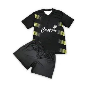 Custom Soccer Uniform Sublimated Logo Polyester Quick Dry Breathable Soccer Jersey Suit
