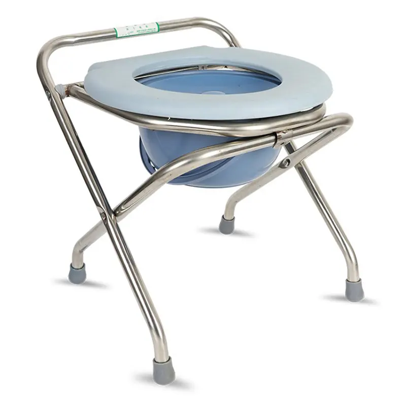 Stainless steel commode chair outdoor portable toilets old man hospital toilet