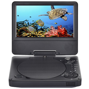 Lecteur DVD HD portable, écran 9 pouces, lecteur vidéo mobile, prend en charge les cartes USB et TF, sortie AV 1080P, télécommande pour les voyages - Product Image 6