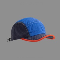 Gorra de Campamento Personalizada de 2 Tonos, Secado Rápido, 5 Paneles, para Pesca, Ciclismo, Senderismo, Gorra Deportiva Transpirable de Poliéster, Venta al Por Mayor OEM