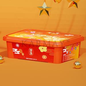 Boîte en plastique pour biscuits, hermétique, résistante aux fuites, avec impression d'étiquette intégrée et couvercle à clipser antivol. - Product Image 5