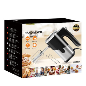 เครื่องผสมอาหารมือถือสแตนเลสขนาดเล็ก สีดำ ดีไซน์หัวเอียง ใช้ไฟฟ้า 220V 110V สำหรับตีครีม แป้งนม ผสมมิลค์เชค - Product Image 4