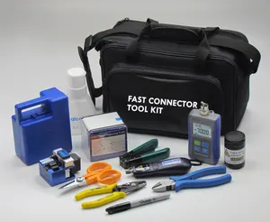 Kits d'outils FTTH de Fiber optique de haute qualité, avec décapant optique de fibre vfl et compteur électrique
