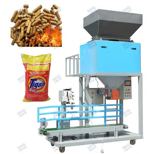 Sugar cube packing machine wood feed pellet filling packing machine 1000kg wood pellet big bag