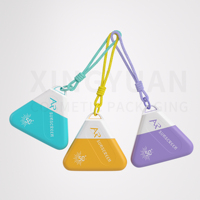 XINGYUAN Travel Portable Keychain Perawatan Pribadi Kemasan Tabir Surya 50ml Botol Losion Krim Wajah Segitiga Kustom