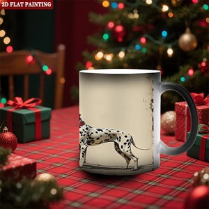 Taza Mágica Negra Esmerilada de 11 oz, Taza de Cerámica Sensible al Calor para Uso Diario - Product Image 2