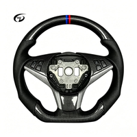 Volant de direction personnalisé en fibre de carbone véritable pour BMW E63 E60 M5 E61 E64 525i 530 630 650 Série 5 Série 6