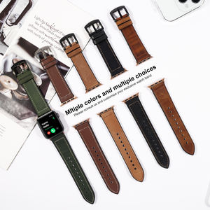 Bracelet élégant de luxe en cuir véritable pour <span class=keywords><strong>Apple</strong></span> <span class=keywords><strong>Watch</strong></span> Series 9 8 <span class=keywords><strong>7</strong></span> 6 5 44mm 49mm 40mm 38mm 41 <span class=keywords><strong>45m</strong></span> - Product Image 4