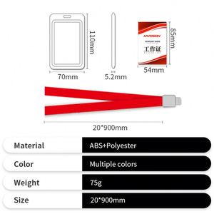 Custom Portable <b>Polyester</b> Black Silk Screen Printing Card Holder for Office - Product Image 3