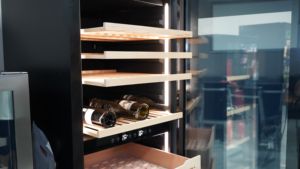 Réfrigérateur en acier inoxydable à double étage transparent avec contrôle LED pour boissons de magasin - Product Image 2