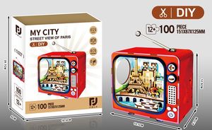 100 pièces de <span class=keywords><strong>puzzle</strong></span> en <span class=keywords><strong>bois</strong></span> <span class=keywords><strong>3D</strong></span> TV, jouets DIY avec lumière, <span class=keywords><strong>tour</strong></span> <span class=keywords><strong>Eiffel</strong></span> éducative, meilleure idée cadeau - Product Image 6