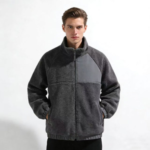 Giacca in Pile Teddy <span class=keywords><strong>Sherpa</strong></span> per Uomo con Zip Integrale Personalizzabile con Logo OEM - Product Image 1