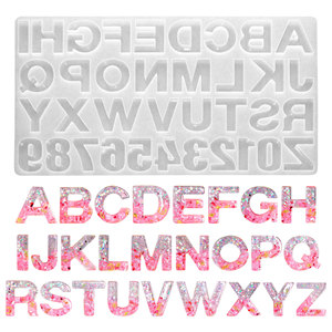 Moldes <span class=keywords><strong>de</strong></span> Silicona con 26 Letras del Alfabeto, para Hacer Colgantes Creativos con <span class=keywords><strong>Números</strong></span>, Resina Epoxi, Llaveros - Product Image 5