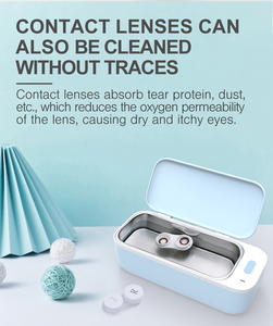 Portatile 450ml Mini UV pulitore automatico ad ultrasuoni per gioielli e occhiali bianco rosa elettrico alimentato per uso domestico - Product Image 5