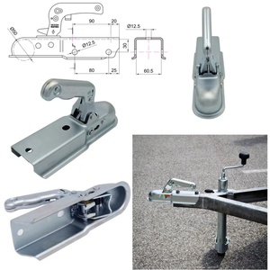 Acoplador de <span class=keywords><strong>Remolque</strong></span> de Lengüeta Recta Galvanizado de Alta Resistencia con Aprobación EMark, <span class=keywords><strong>Bola</strong></span> de 60 mm, Capacidad de 800 kg, Acoplamiento Seguro para <span class=keywords><strong>Remolque</strong></span> - Product Image 3