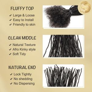 Extensiones de Cabello Natural Ruso para Microlocs, de Cero a Un Centímetro, Seis Diez y Seis Pulgadas, para Reparación de Rastas, Salones de Belleza, EE. UU. - Product Image 5
