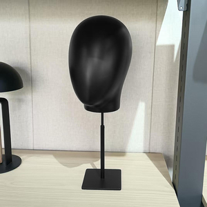 Soporte de exhibición <span class=keywords><strong>para</strong></span> diademas y sombreros con maniquí de cabeza y varillas metálicas - Product Image 1