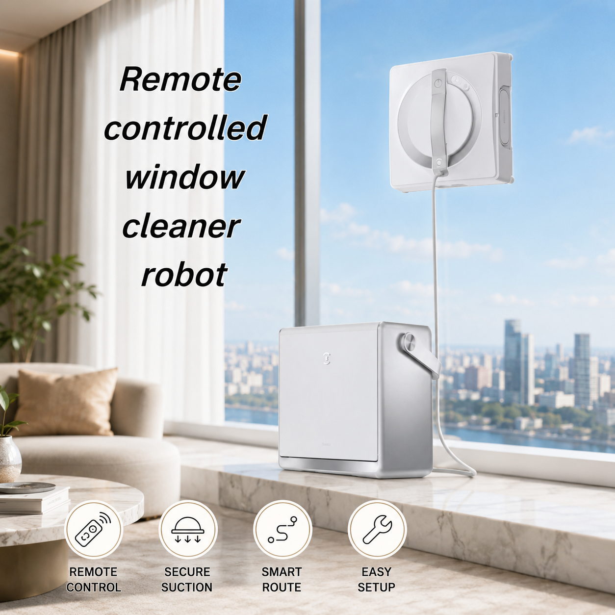 ECOVACS W2 PRO Omni Antibacterial Household/Hotel Commercial Window Cleaning <strong>Robot</strong> Smart Fully Automatic Brushless Motor