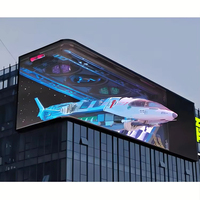 Personnalisé P4 Extérieur Étanche LED Publicité Affichage Vidéo Mur Nu 3D Numérique Publicité LED Panneau Grand Mur Vidéo