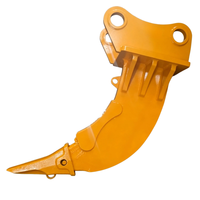 Accessoire Ripper d'excavatrice OEM personnalisé, toutes couleurs, logo, capacité et interface de couplage rapide pour flotte mixte, construction et entrepreneur