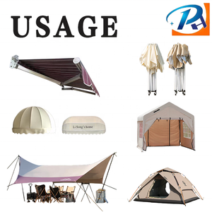 Vente directe usine – Bâche en polyester 100 % robuste, résistante aux UV, imperméable et coupe-vent, en tricot, pour tente extérieure - Product Image 4