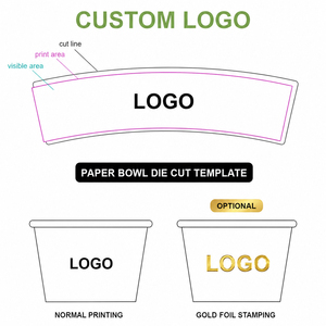 Coppette per Gelato in Carta Kraft Marrone Usa e Getta 5oz 8oz 12oz con Logo Personalizzato Stile Eco per Gelato e Sundae con Coperchio Vendita all'Ingrosso - Product Image 4