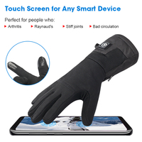 Nouveaux gants chauffants professionnels d'hiver, fins, imperméables, à écran tactile, avec batterie rechargeable, pour le ski