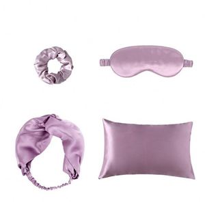 Factory Price Customized Embroidery Solid Color Satin Silk Knitted American <b>Light</b>-Blocking <b>Sleep</b> Eye Mask Beauty - Product Image 2
