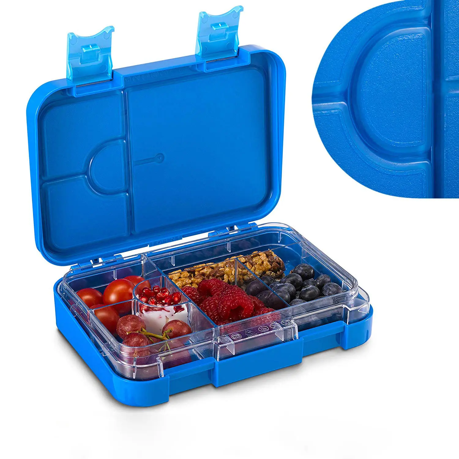 Bpa Gratis Volledig Luchtdichte Lekvrije Ideale Portie Middenmaten Voor Kinderen 3 Tot 10 Jaar 4 Compartiment Bento Kids Lunchbox