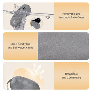 Masseur oculaire chauffant USB vibrant, masque oculaire réutilisable à vapeur de soie et compresse chaude, anti-rides et anti-cernes, recharge USB-C - Product Image 6