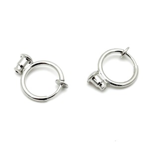 <b>Spring</b>-loaded Round Ear <b>Clips</b> Metal Plated Silver Gold Rose Gold For Earring Making DIY Jewelry Components - Product Image 4