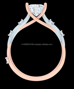 Anillo de Compromiso Moderno Chapado en Oro de 14K con Diamante Cultivado en Laboratorio con Engaste de Bisel, Diseño Clásico para Regalo de Aniversario o Boda - Product Image 4