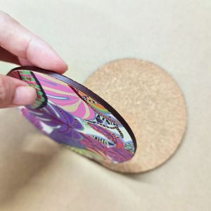 Chất lượng tốt thấp số lượng yêu cầu OEM tùy chỉnh Matt giấy in nút chai Coaster cho uống - Product Image 3