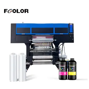 Fcolor CuộN Để Cuộn Máy In AB UV Dtf 60Cm Có Máy Cán Cho Máy Epson I3200 Dtf