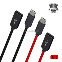 Aleación de zinc USB Tipo-C Cable 1M Chaqueta de nylon Trenza Cargador rápido Cable de transferencia de datos para accesorios móviles al por mayor