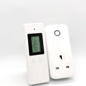Termostato Digitale Wireless con Schermo LED, Presa/Spina per Controllo Automatico di Riscaldamento e Raffreddamento a Pavimento, Resistente al Fuoco, Standard Europeo - Product Image 1