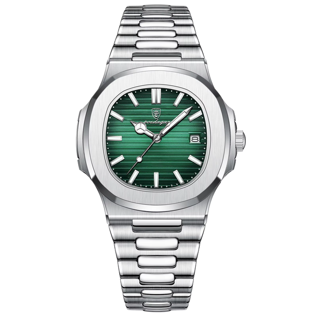 MEDEO Brand Men's Watch Custom Wholesale Wristwatch Luminous Date Stainless Steel Waterproof Fashion Luxury Men Quartz Watch