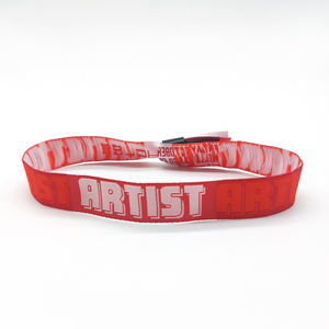 Custom Logo Woven Folk <strong>Art</strong> <strong>Style</strong> <strong>Promotional</strong> Wristbands for Events Festivals Team Building with Heat Transfer Printing - Product Image 6
