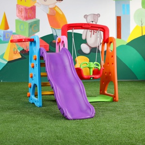 Parco giochi in plastica imposta altalene personalizzate per bambini moda ragazza per bambini scivoli con <span class=keywords><strong>altalena</strong></span> - Product Image 2