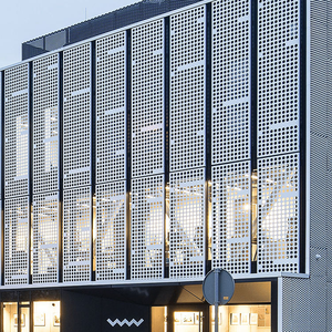 Vente directe usine – Panneau perforé en aluminium pour revêtement mural, façade et écran métallique découpé - Product Image 2
