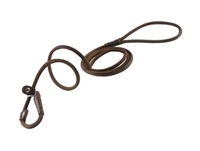 Laisse robuste en cuir véritable de qualité supérieure pour animaux de compagnie Laisse de dressage pour chiens de marche Corde Chaîne de course Laisse de chien en cuir