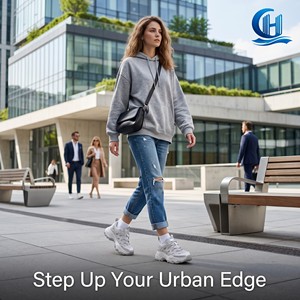 Chaussures de sport décontractées pour femmes <span class=keywords><strong>HC</strong></span>, style Dad Shoes à plateforme, été 2026, avec doublure en maille respirante, semelle extérieure en PVC et design ajouré - Product Image 3