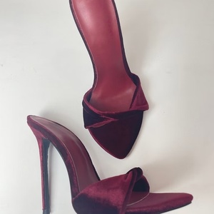 Sandalias de Tacón Alto con Punta Abierta, Elegantes Sandalias de Tacón con Estampado de Leopardo Rojo para Fiesta, Zapatos de Mujer que Encarnatan la Belleza - Product Image 6