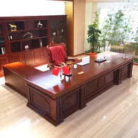 ריהוט מסחרי בכיר שולחן עץ מנכ"ל בוס מנהל משרד שולחן מודרני מנכ"ל יוקרה מודרני עיצוב שולחן במשרד הנהלה