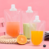 Sac transparent de boisson d'emballage de sachet liquide avec la poche de bec de boisson d'emballage en plastique