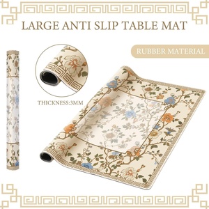 Mahjong Table Mat with Carrying Bag Cute Aesthetic Anti Slip Noise Reduction Games Table Cover for <strong>Poker</strong> Card <strong>Board</strong> - Product Image 1