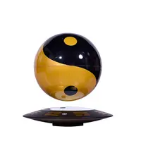 Novo produto! Hcnt enfeites de levitação magnética, enfeites de feng shui tachi bola rotativa estilo chinês para decoração de casa